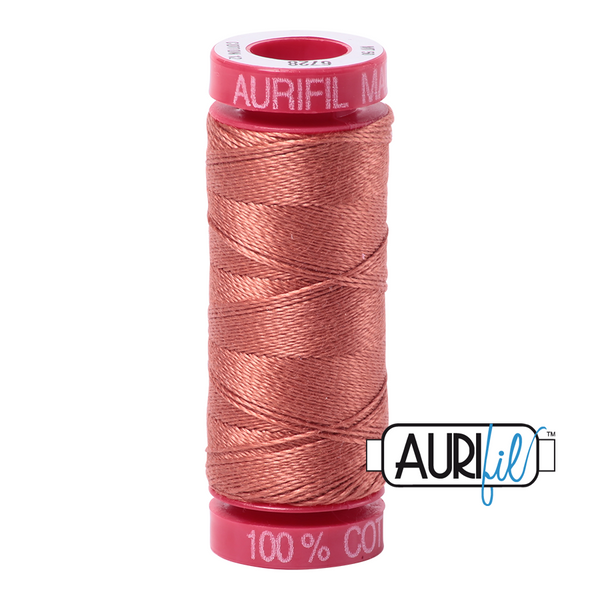 Aurifil 12 6728 Cinnabar Small Spool 50m