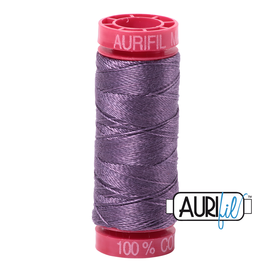 Aurifil 12 6735 Plumtastic Small Spool 50m