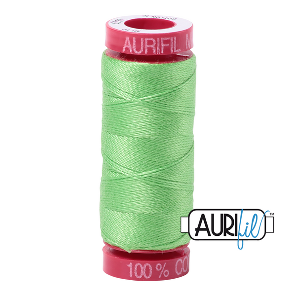 Aurifil 12 6737 Shamrock Green Small Spool 50m