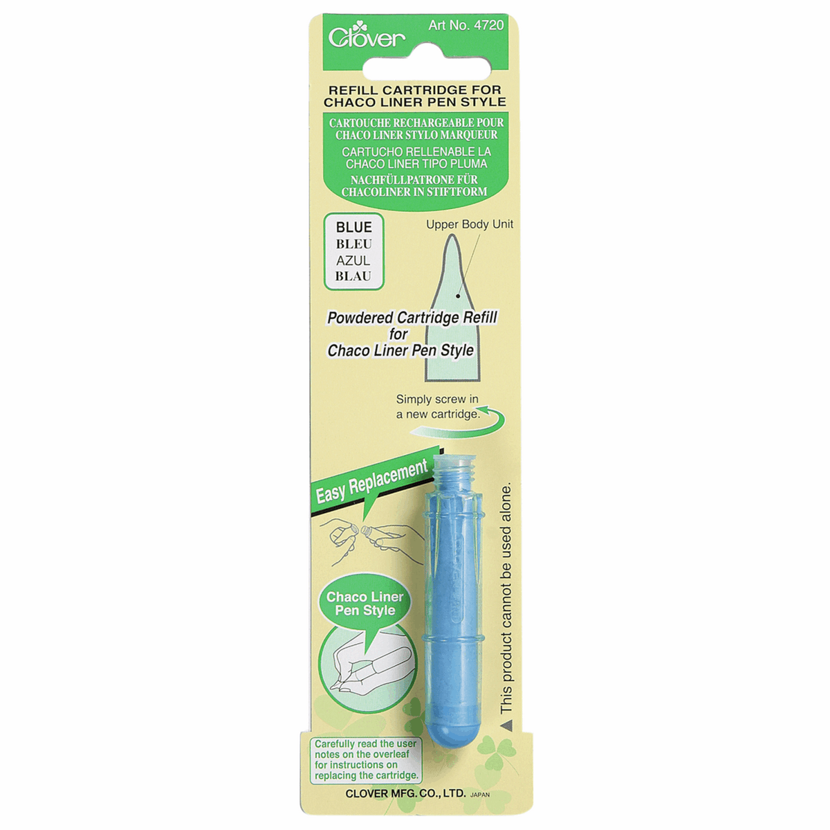 Chaco Liner Chalk Marking Pen Refill Cartridge Blue