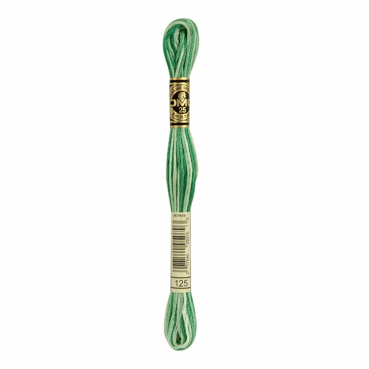 DMC Mouline 6 Strand Cotton 125 Green 8m Skein