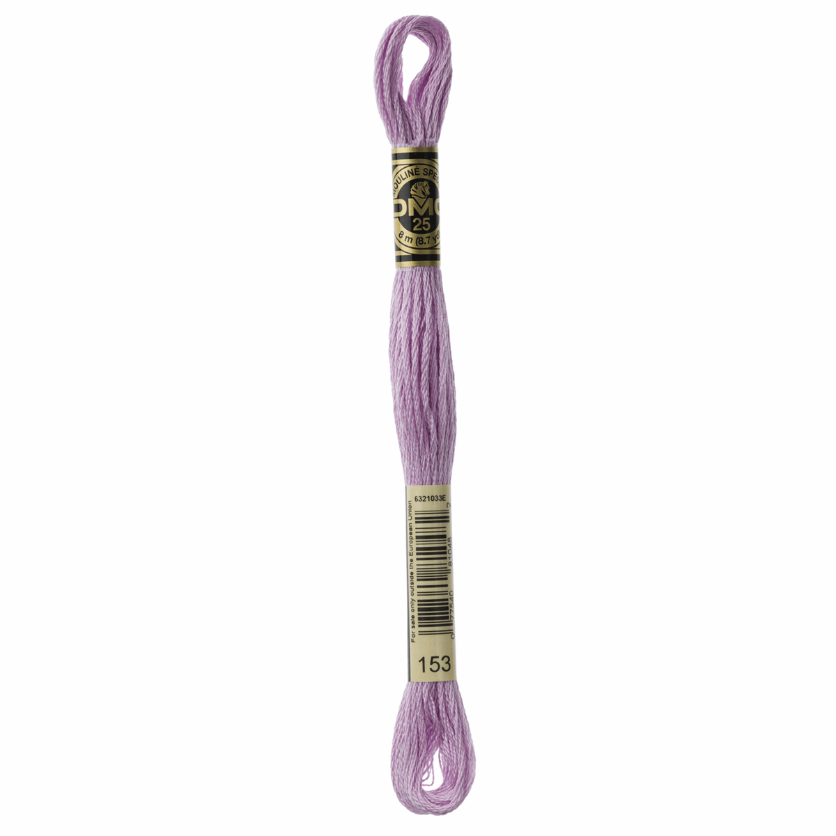 DMC Mouline 6 Strand Cotton 153 Lilac 8m Skein