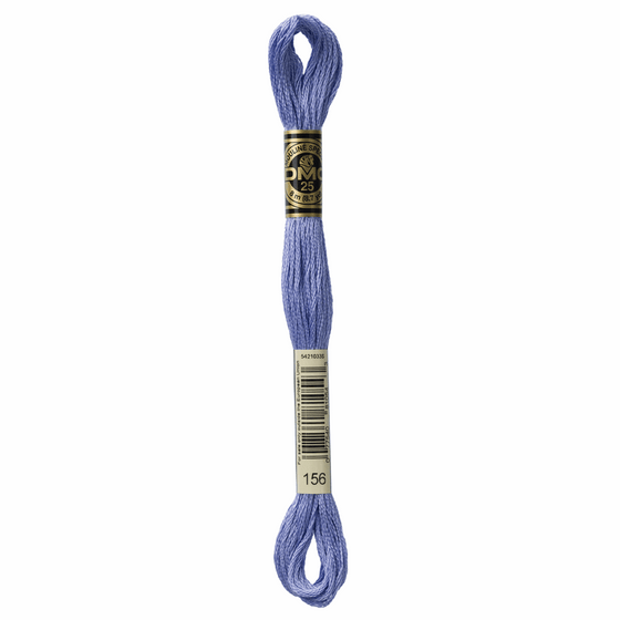 DMC Mouline 6 Strand Cotton 156 Blue Medium 8m Skein