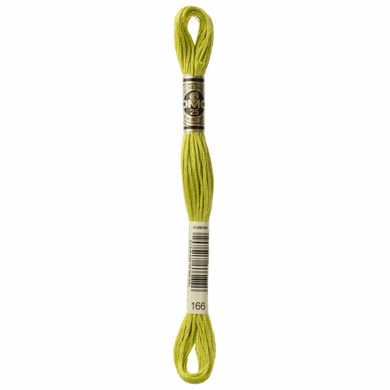 DMC Mouline 6 Strand Cotton 166 Lime Green 8m Skein