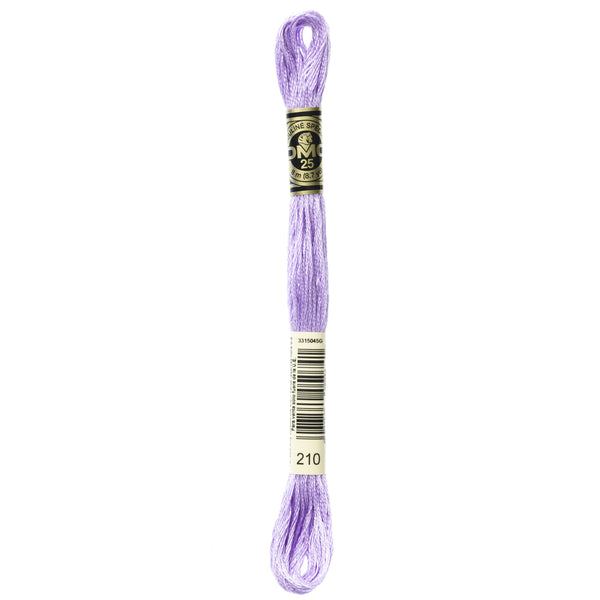 DMC Mouline 6 Strand Cotton 210 Lavender Medium 8m Skein