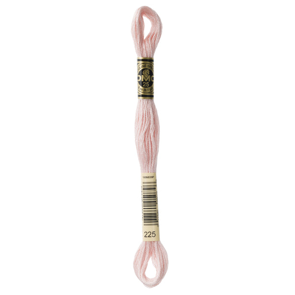 DMC Mouline 6 Strand Cotton 225 Shell Pink Light 8m Skein