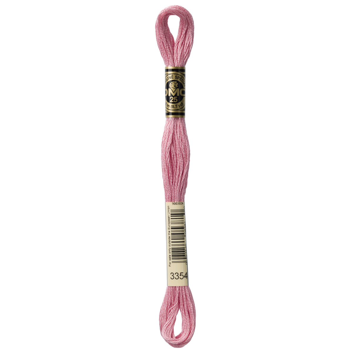 DMC Mouline 6 Strand Cotton 3354 Dusty Rose Light 8m Skein