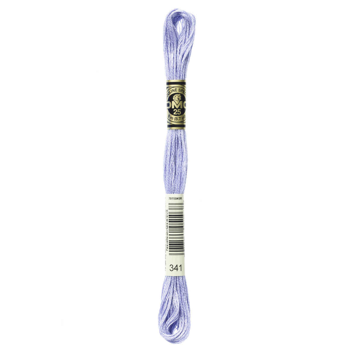 DMC Mouline 6 Strand Cotton 341 Blue Violet Light 8m Skein