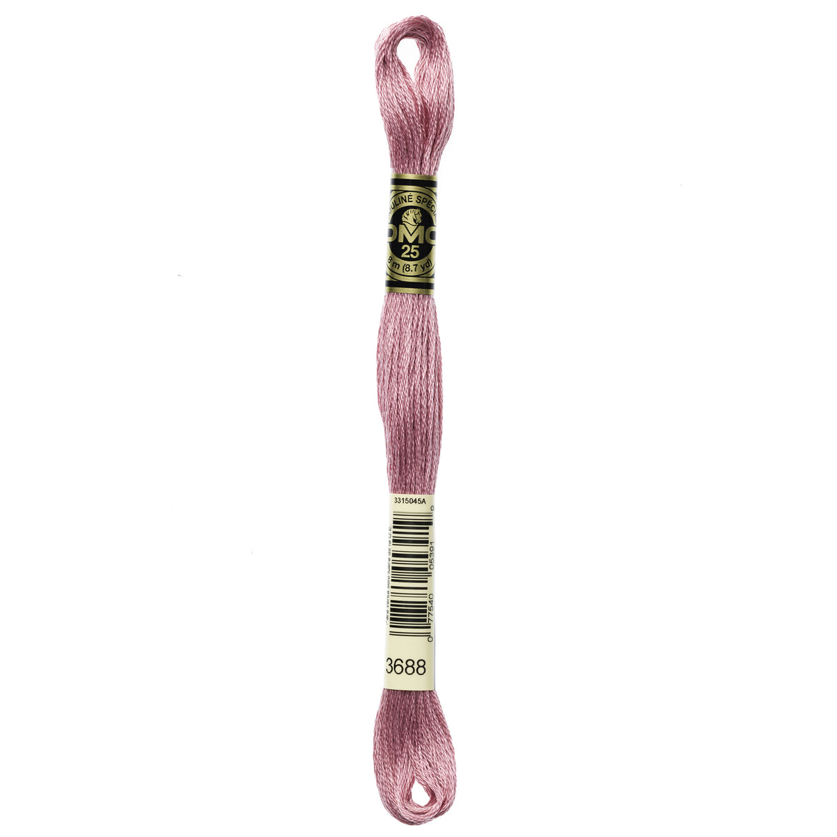 DMC Mouline 6 Strand Cotton 3688 Mauve Medium 8m Skein