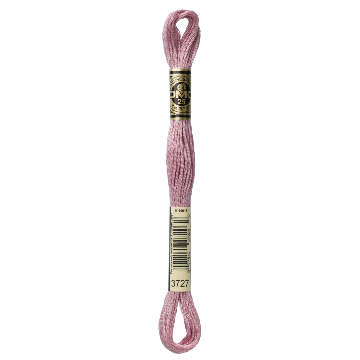 DMC Mouline 6 Strand Cotton 3727 Antique Mauve Light 8m Skein