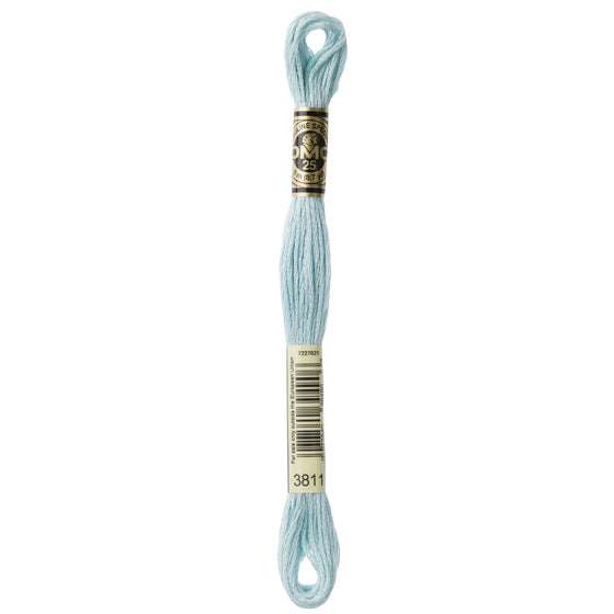 DMC Mouline 6 Strand Cotton 3811 Turquoise Light 8m Skein