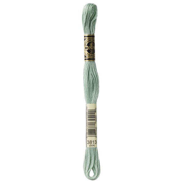 DMC Mouline 6 Strand Cotton 3813 Blue Green Light 8m Skein