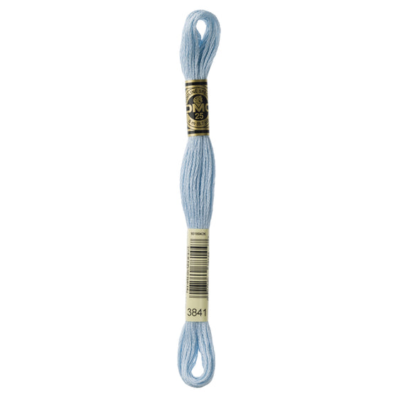 DMC Mouline 6 Strand Cotton 3841 Baby Blue Pale 8m Skein