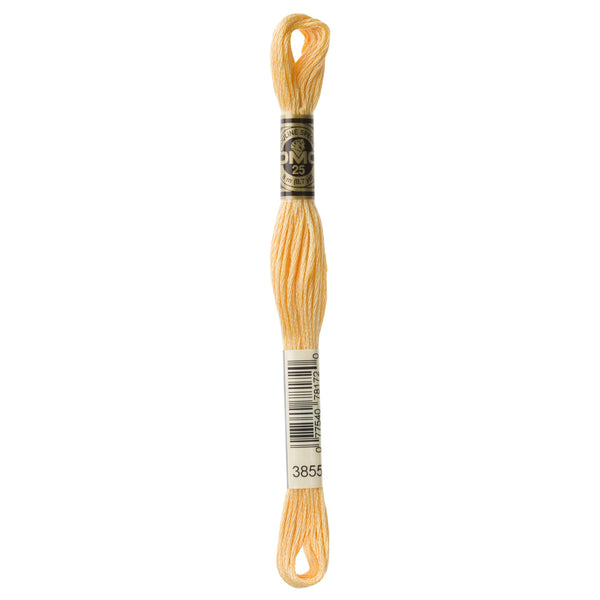 DMC Mouline 6 Strand Cotton 3855 Autumn Gold Light 8m Skein