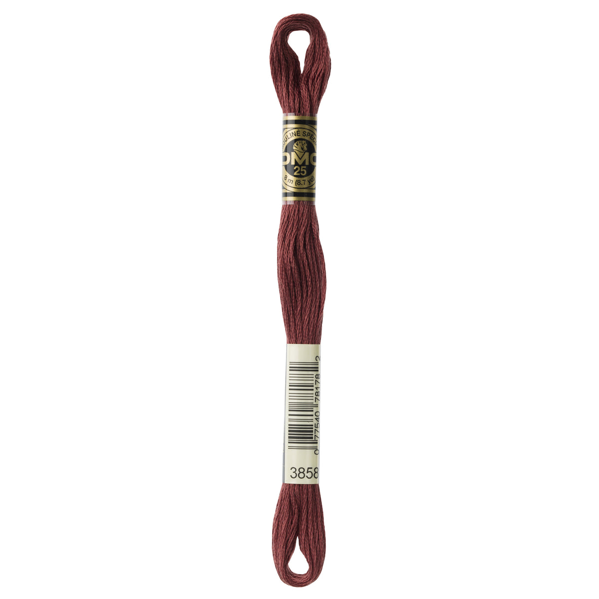 DMC Mouline 6 Strand Cotton 3858 Rosewood Medium 8m Skein