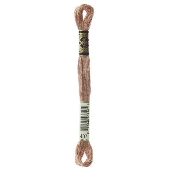 DMC Mouline 6 Strand Cotton 407 Desert Sand Dark 8m Skein