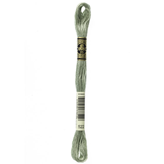 DMC Mouline 6 Strand Cotton 522 Fern Green 8m Skein