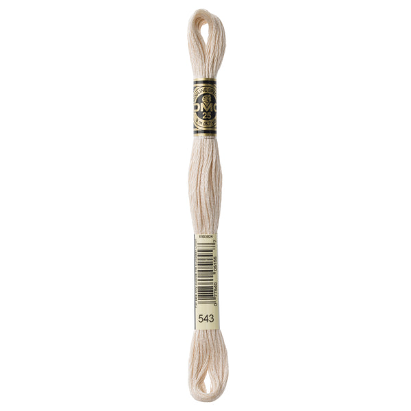 DMC Mouline 6 Strand Cotton 543 Beige Brown Light 8m Skein