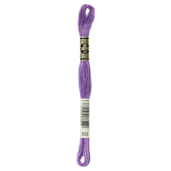 DMC Mouline 6 Strand Cotton 553 Violet 8m Skein