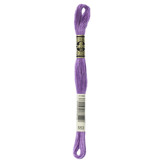 DMC Mouline 6 Strand Cotton 553 Violet 8m Skein