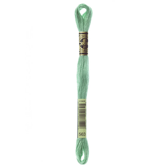 DMC Mouline 6 Strand Cotton 563 Jade Light 8m Skein