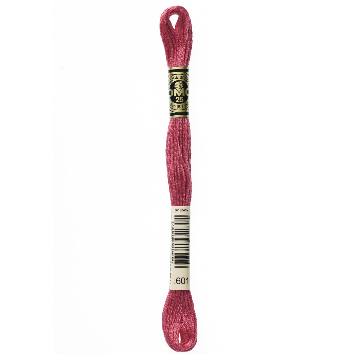 DMC Mouline 6 Strand Cotton 601 Cranberry Dark 8m Skein