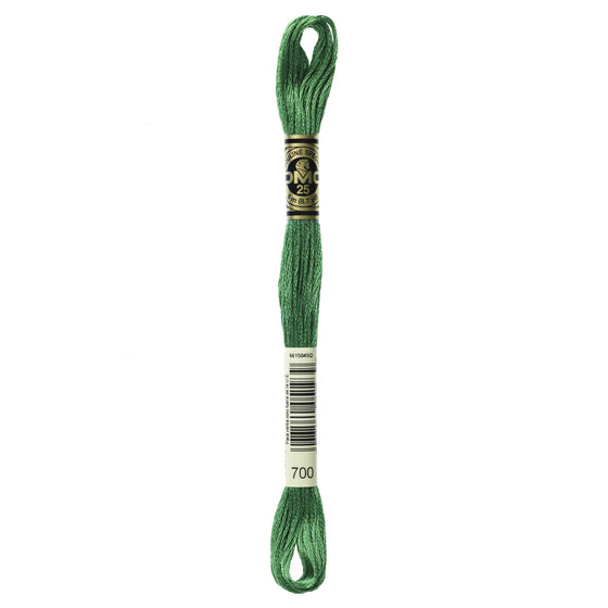 DMC Mouline 6 Strand Cotton 700 Green Bright 8m Skein