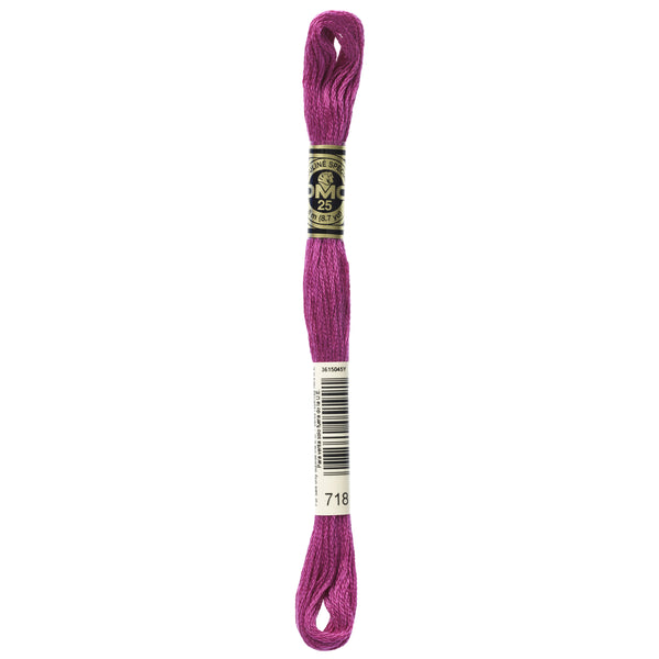 DMC Mouline 6 Strand Cotton 718 Plum 8m Skein