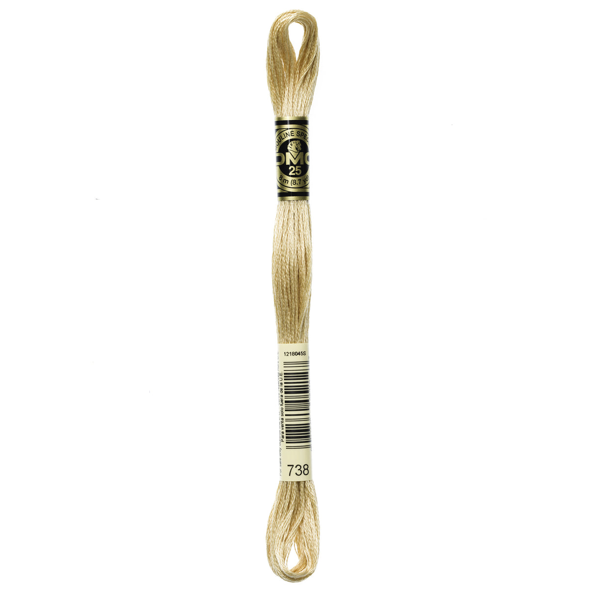 DMC Mouline 6 Strand Cotton 738 Tan Light 8m Skein