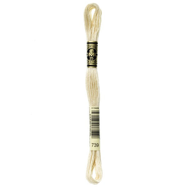 DMC Mouline 6 Strand Cotton 739 Tan Light 8m Skein