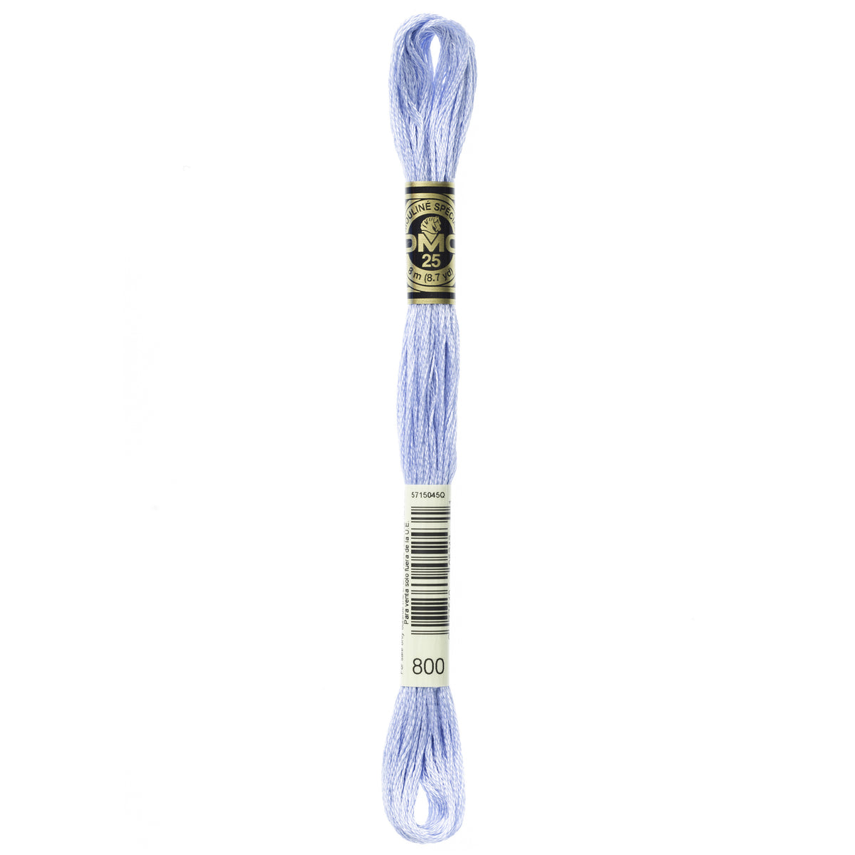 DMC Mouline 6 Strand Cotton 800 Delft Blue Pale 8m Skein