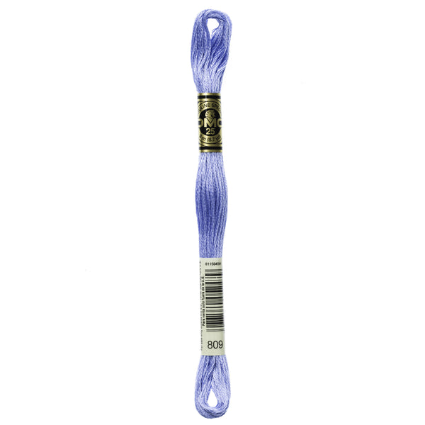 DMC Mouline 6 Strand Cotton 809 Delft Blue 8m Skein