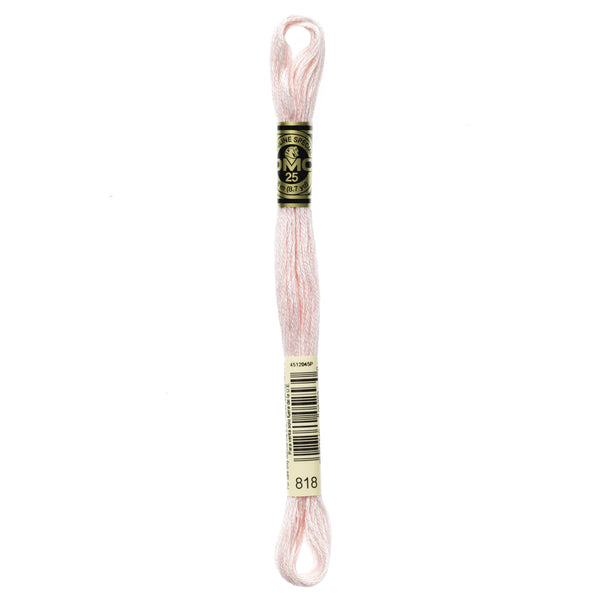 DMC Mouline 6 Strand Cotton 818 Baby Pink 8m Skein