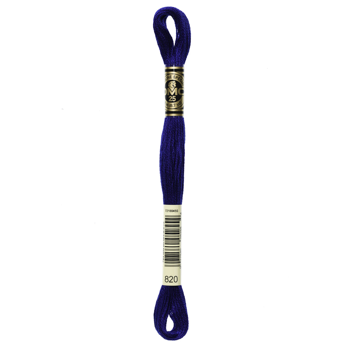 DMC Mouline 6 Strand Cotton 820 Royal Blue 8m Skein