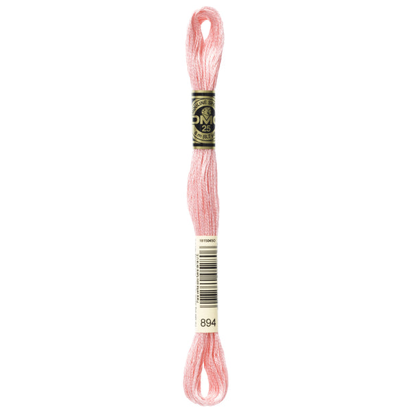 DMC Mouline 6 Strand Cotton 894 Carnation Light 8m Skein