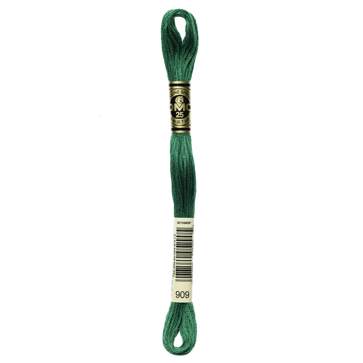 DMC Mouline 6 Strand Cotton 909 Emerald Green 8m Skein