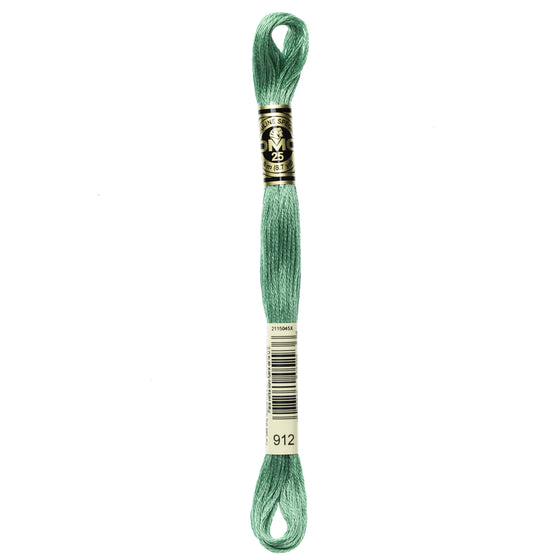 DMC Mouline 6 Strand Cotton 912 Emerald Green Light 8m Skein