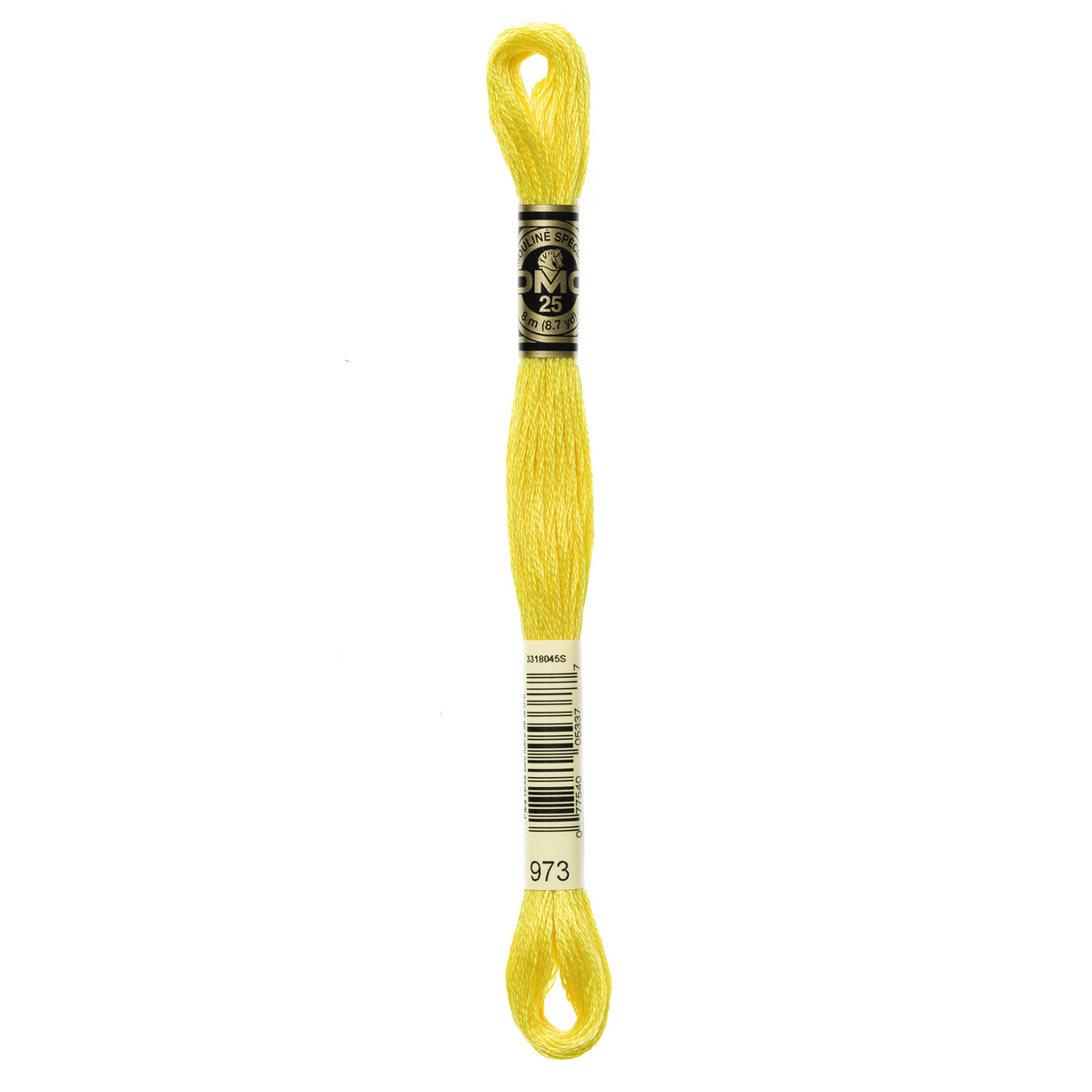 DMC Mouline 6 Strand Cotton 973 Canary Bright 8m Skein