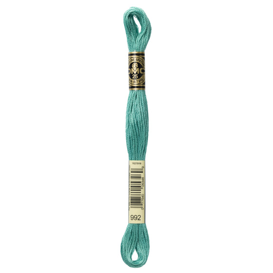 DMC Mouline 6 Strand Cotton 992 Aquamarine Light 8m Skein