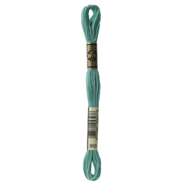 DMC Mouline 6 Strand Cotton 993 Aquamarine Light 8m Skein