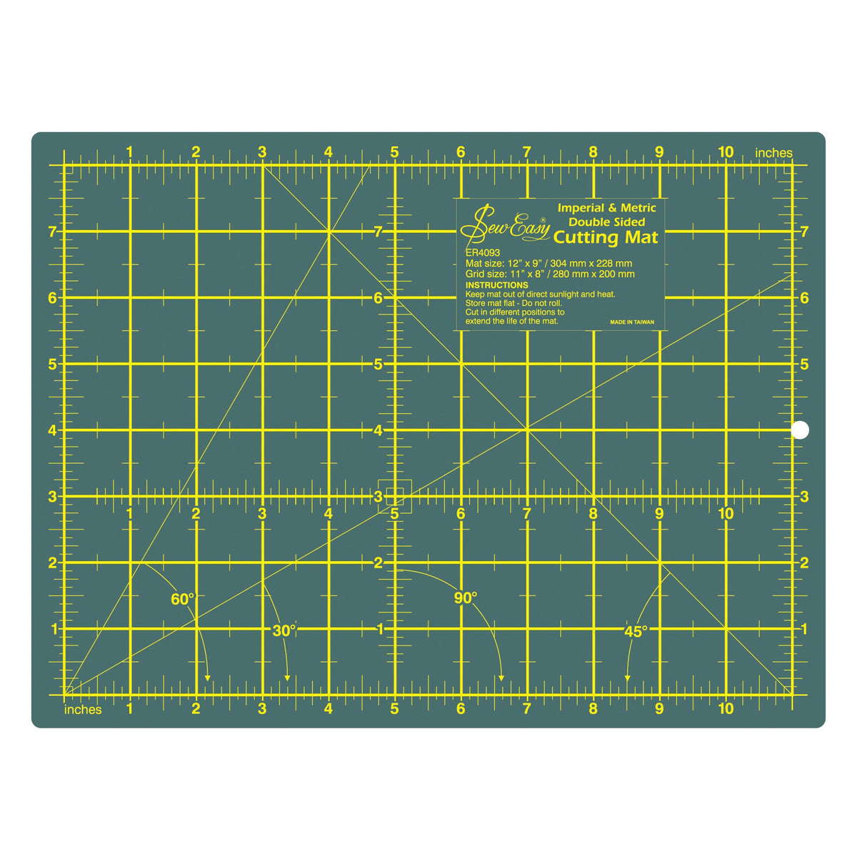 Sew Easy Cutting Mat - Small 30 x 20cm (12 x 8") Metric & Imperial