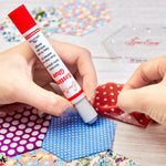 Basting Glue Pen with Blue Glue that dries clear