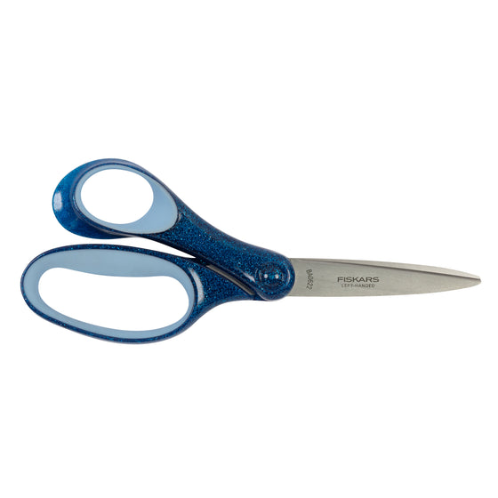 Fiskars Scissors School Left-Handed Glitter Blue 18cm