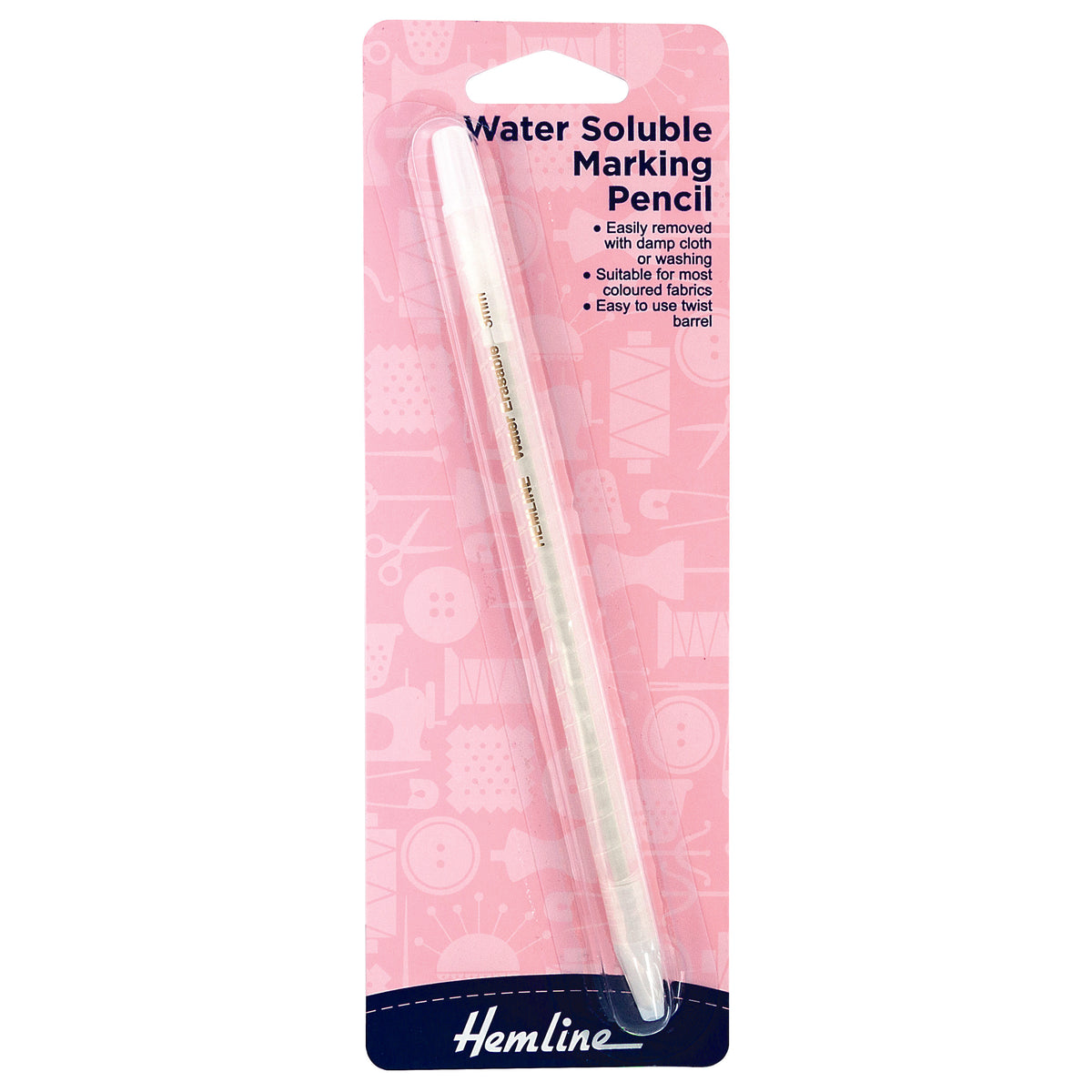 Hemline Pencil Water-Soluble 3mm White