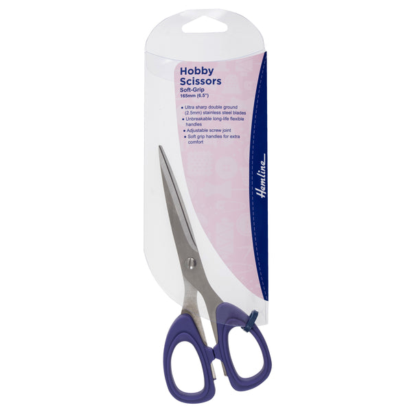 Hemline Scissors Hobby Multi Cut Soft Grip 16.5cm/6.5in