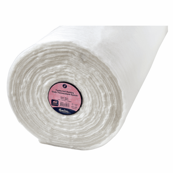 Hemline Fusible Soft Wadding - Iron on (90cmx30m) White