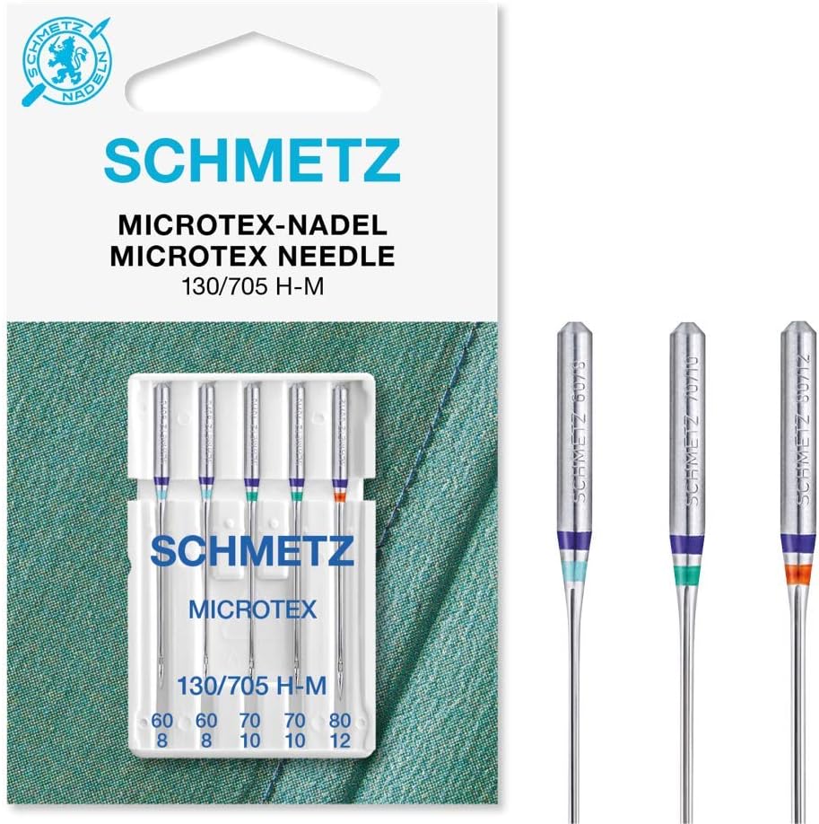 Schmetz Microtex Needles - Size 60-80 Assorted