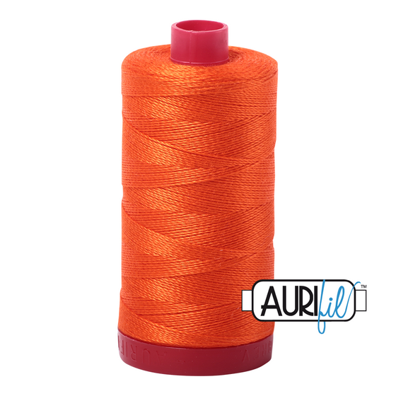 Aurifil 12 1104 Neon Orange Large Spool 325m