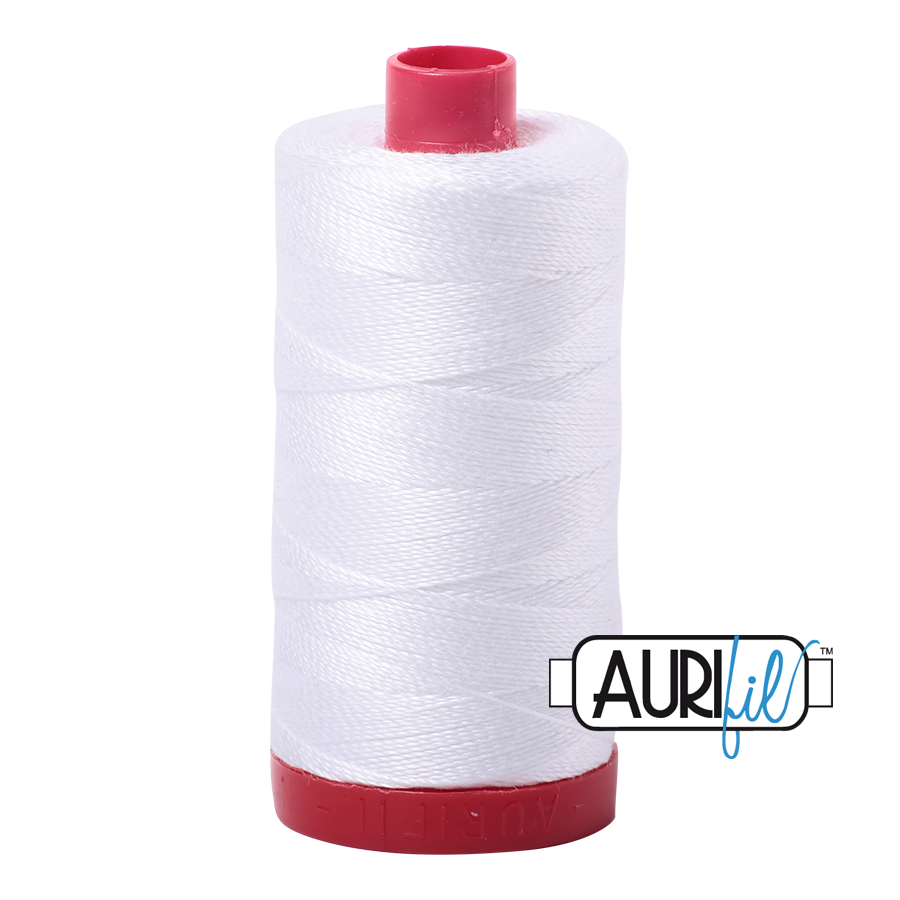 Aurifil 12 2024 White Large Spool 325m