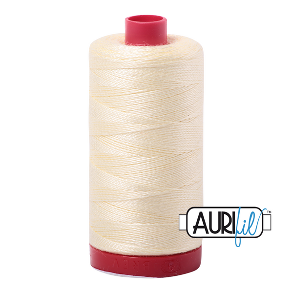 Aurifil 12 2110 Light Lemon Large Spool 325m